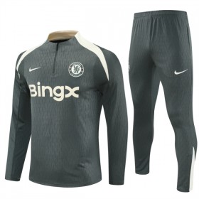 Tréninkový Mikina Chelsea Čtvrt Zip Šedá 2025-26